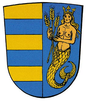 Wappen von Niederschönenfeld/Arms (crest) of Niederschönenfeld