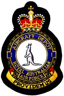 Coat of arms (crest) of the No 1 Aircraft Depot, Royal Australian Air Force
