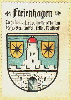 Wappen von Freienhagen (Waldeck)/Coat of arms (crest) of Freienhagen (Waldeck)