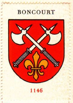 Wappen von/Blason de Boncourt (Jura)