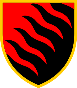 Coat of arms (crest) of the 55th Artillery Brigade Zaporizka Sich, Ukrainian Army