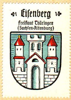 Wappen von Eisenberg (Thüringen)/Coat of arms (crest) of Eisenberg (Thüringen)