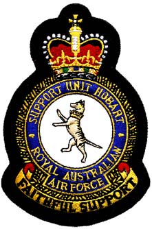 Coat of arms (crest) of the Support Unit Hobart, Royal Australian Air Force
