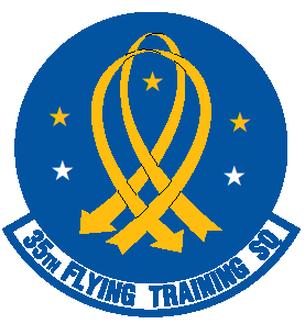 Coat of arms (crest) of the 35th Flying Training Squadron, US Air Force