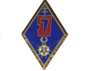 Coat of arms (crest) of the 57th Infantry Battalion, French Army