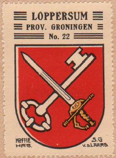 Wapen van Loppersum (Eemsdelta)/Coat of arms (crest) of Loppersum (Eemsdelta)