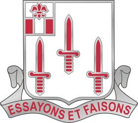 Coat of arms (crest) of 54th Engineer Battalion, US Army