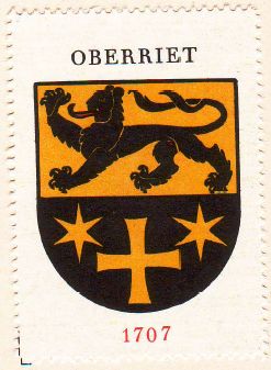 Wappen von/Blason de Oberriet