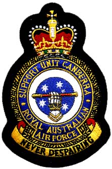 Coat of arms (crest) of the Support Unit Canberra, Royal Australian Air Force