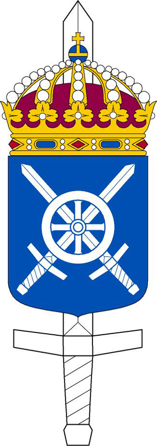 center Arms of The Train Regiment, Swedish Army