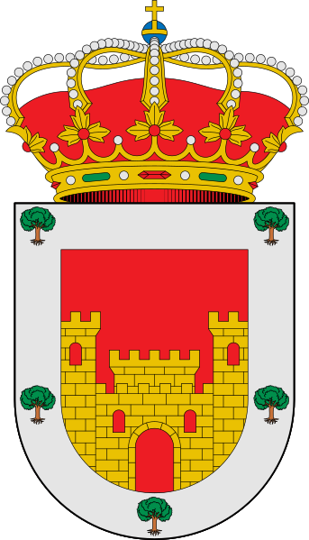 Escudo de Rebollar (Cáceres)/Arms (crest) of Rebollar (Cáceres)