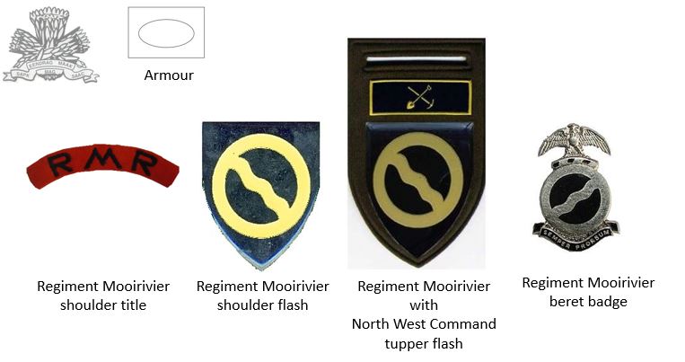 Coat of arms (crest) of the Regiment Mooirivier South African Army