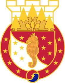 Coat of arms (crest) of 36th Engineer Brigade, US Army