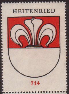Wappen von/Blason de Heitenried