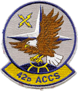 Coat of arms (crest) of the 42nd Airborne Command and Control Squadron, US Air Force