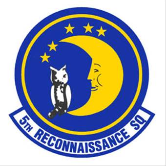 Coat of arms (crest) of the 5th Reconnaissance Squadron, US Air Force