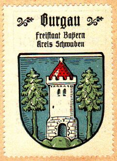 Wappen von Burgau (Günzburg)/Coat of arms (crest) of Burgau (Günzburg)