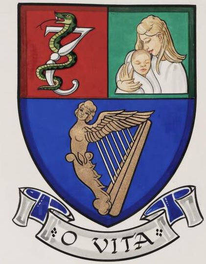 Arms of Royal College of Physicians of Ireland - Institute of Obstetricians and Gynaecologists