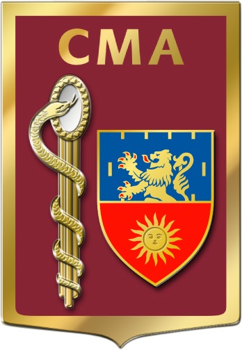 Coat of arms (crest) of the Armed Forces Military Medical Centre Epinal-Luxeuil, France