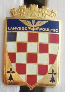 Blason de Naval Air Base Lanveoc-Poulmic, French Navy/Arms (crest) of Naval Air Base Lanveoc-Poulmic, French Navy