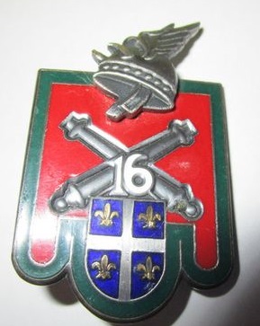 Blason de 16th Artillery Regiment, French Army/Arms (crest) of 16th Artillery Regiment, French Army