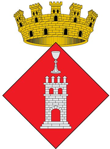 Escudo de Santa Bàrbara/Arms (crest) of Santa Bàrbara