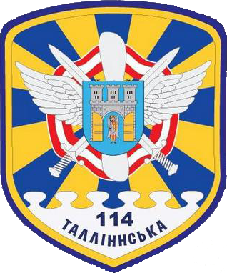 Coat of arms (crest) of the 114th Tallinn Tactical Aviation Brigade, Ukrainian Air Force