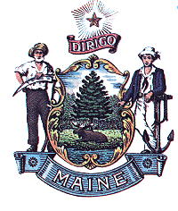 Arms (crest) of Maine (state)