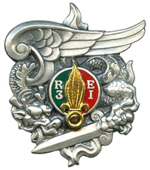 Coat of arms (crest) of the Parachute Company of the 3rd Foreign Infantry Regiment, French Army