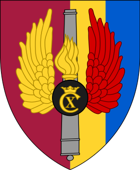 Arms of The Jutland Air Defence Regiment, Danish Army