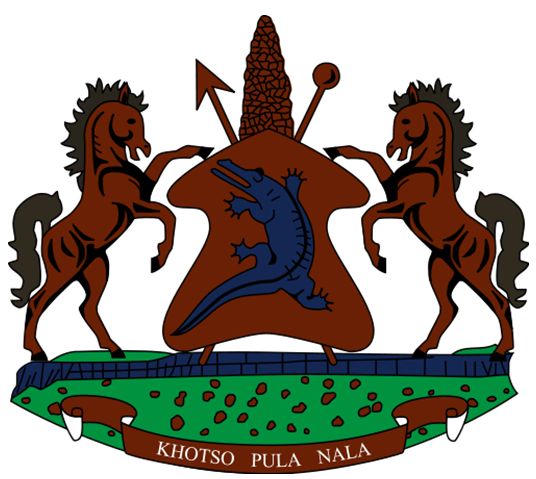 Coat of arms (crest) of National Arms of Lesotho