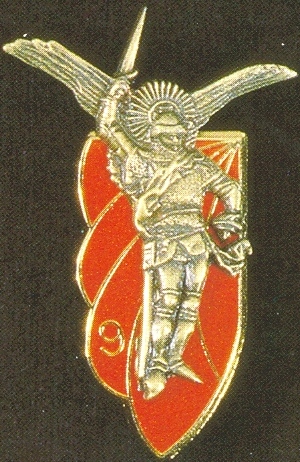 Coat of arms (crest) of 9th Parachute Chasseur Regiment, French Army