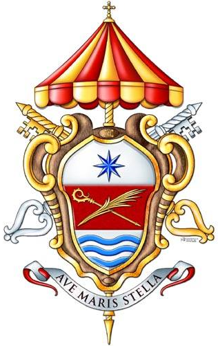 Arms (crest) of Cathedral Basilica of the Assumption of Mary and SS Erasmus and Marciano, Gaeta