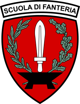 Coat of arms (crest) of Infantry School, Italian Army