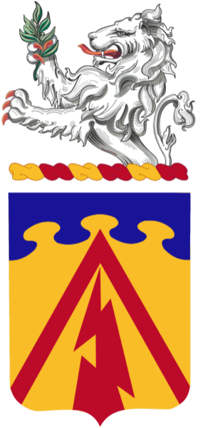 Coat of arms (crest) of the 138th Air Defense Artillery Regiment, Indiana Army National Guard
