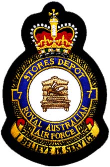Coat of arms (crest) of the No 7 Stores Depot, Royal Australian Air Force