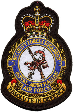 Coat of arms (crest) of the No 3 Security Forces Squadron, Royal Australian Air Force