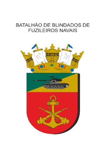 Coat of arms (crest) of the Naval Fusiliers Armoured Battalion, Brazilian Navy