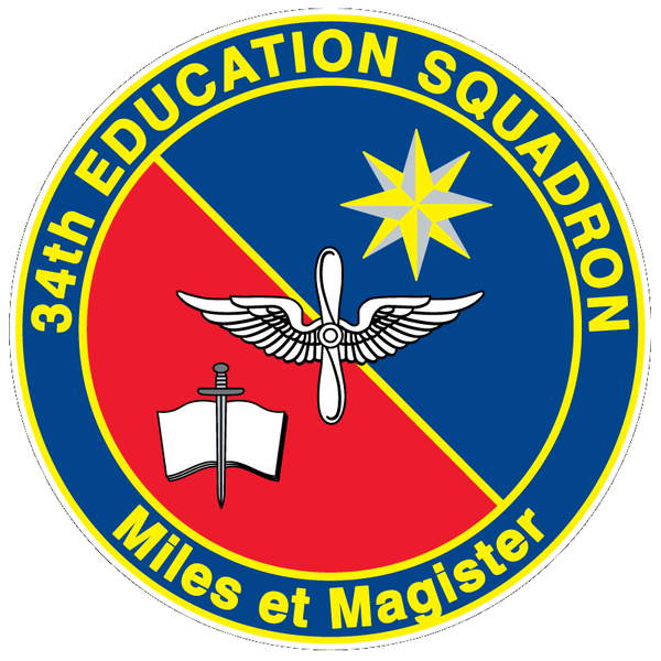 File:34th Education Squadron, US Air Force.png