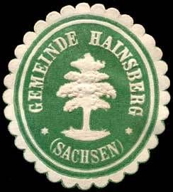 Wappen von Hainsberg/Arms of Hainsberg