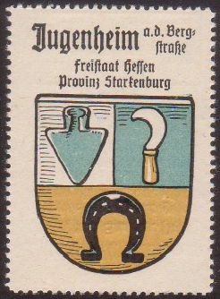 Wappen von Jugenheim an der Bergstrasse/Coat of arms (crest) of Jugenheim an der Bergstrasse