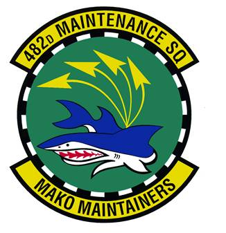 File:482nd Maintenance Squadron, US Air Force.png