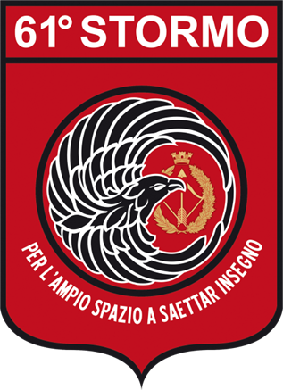 Coat of arms (crest) of the 61st Wing, Italian Air Force