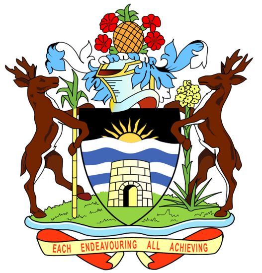 Coat of arms (crest) of National Arms of Antigua and Barbuda