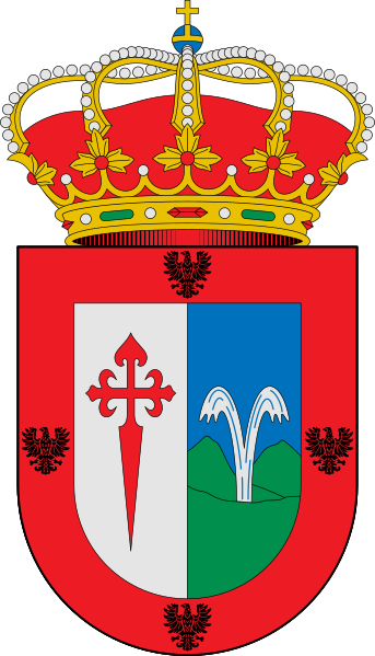 Escudo de Valdefuentes (Cáceres)/Arms (crest) of Valdefuentes (Cáceres)