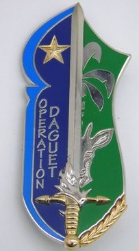 Coat of arms (crest) of the Promotion No 2 (2011-2012) Operation Dauget of the Military Administration School, French Army