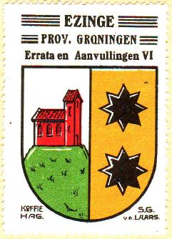 Wapen van Ezinge/Coat of arms (crest) of Ezinge