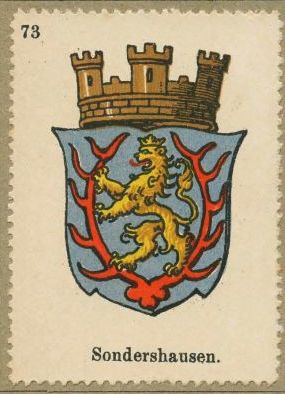 Wappen von Sondershausen/Coat of arms (crest) of Sondershausen