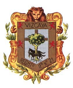 Coat of arms (crest) of the Infantry Regiment Vizcaya No 21 (old), Spanish Army