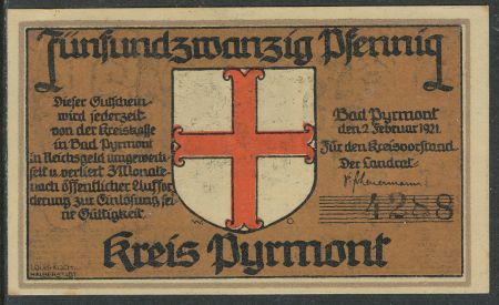 Wappen von Bad Pyrmont/Coat of arms (crest) of Bad Pyrmont